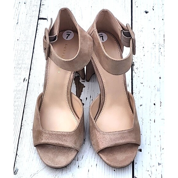 Pelle Moda Women's Dark Taupe Vinni Ankle Strap Sandal Heels Sz US 7 EU 37.5 - Picture 8 of 10